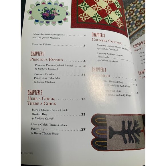 Projects For Fiber Art Lovers Book by Rug Hooking Magazine & The Quilter Magazin - Picture 3 of 4